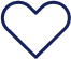 pictogramme coeur bleu foncé